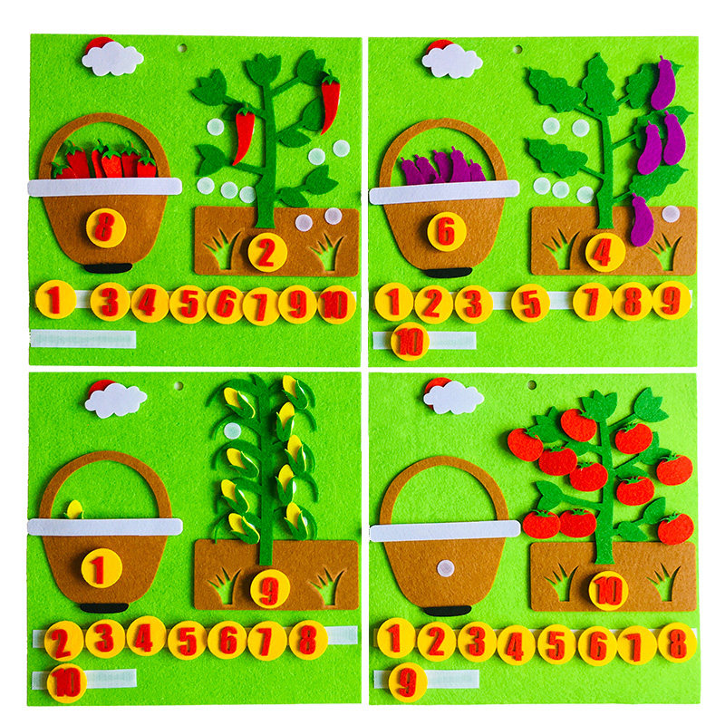 幼儿园手工织布益智数学区域自制创意小中大班手工创意粘贴类