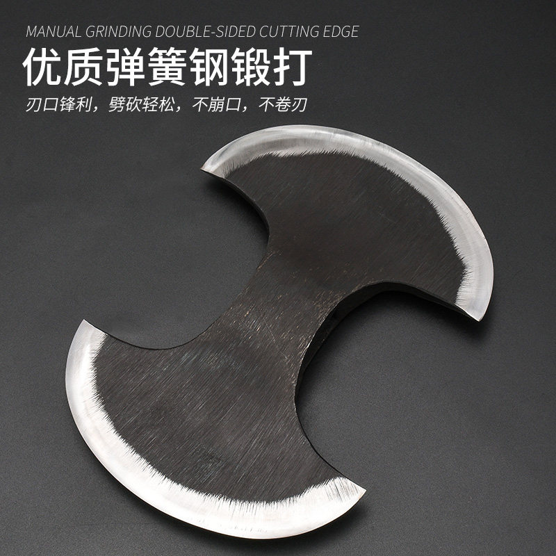 斧子木工斧头双头开山战斧劈柴户外大号家用木工斧