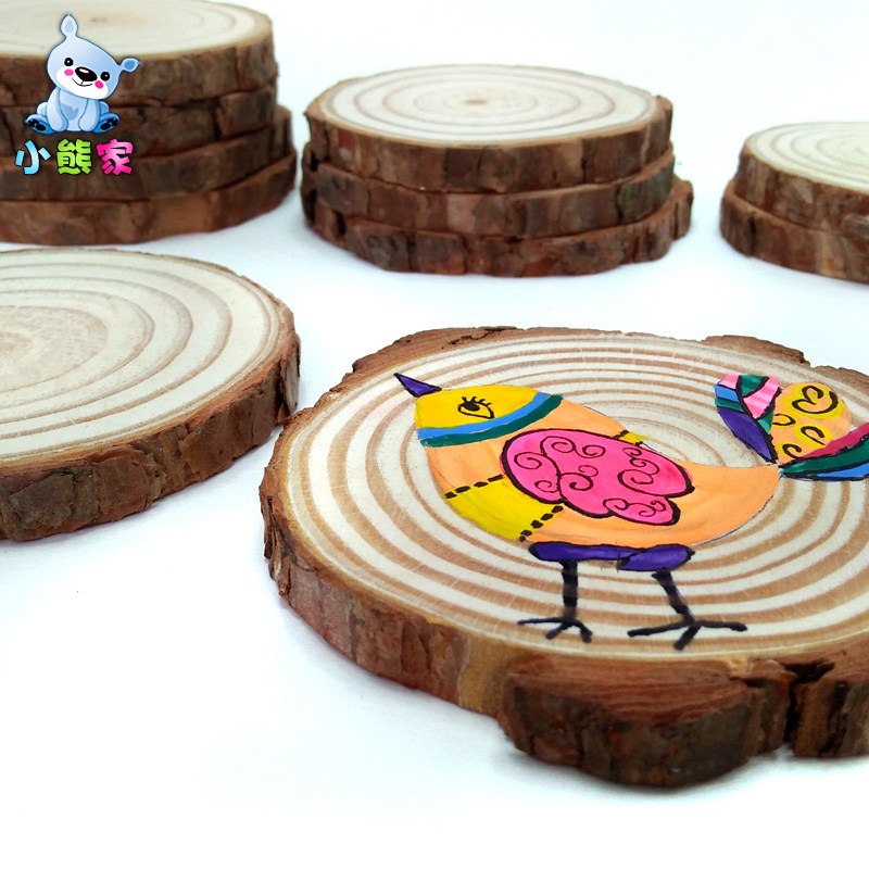 幼儿园美术手工创意材料diy绘画制作儿童彩绘白模填色