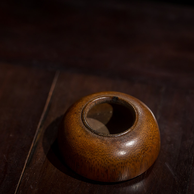 清代竹雕太白尊水盂老物件文玩古董收藏文房摆件