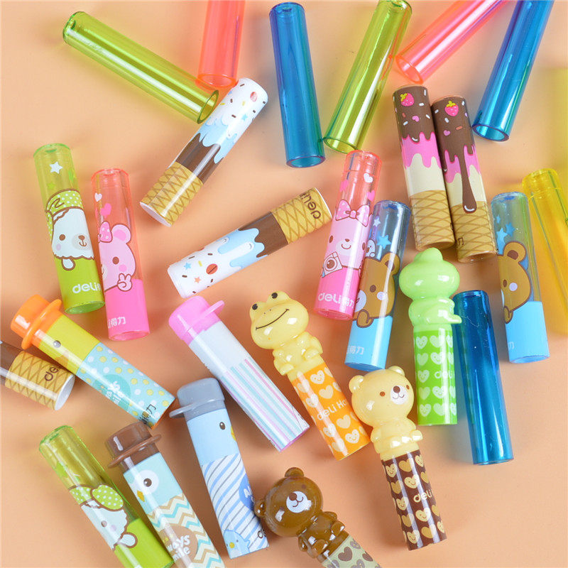 铅笔笔套得力笔帽小学生卡通保护延长器接笔握笔器