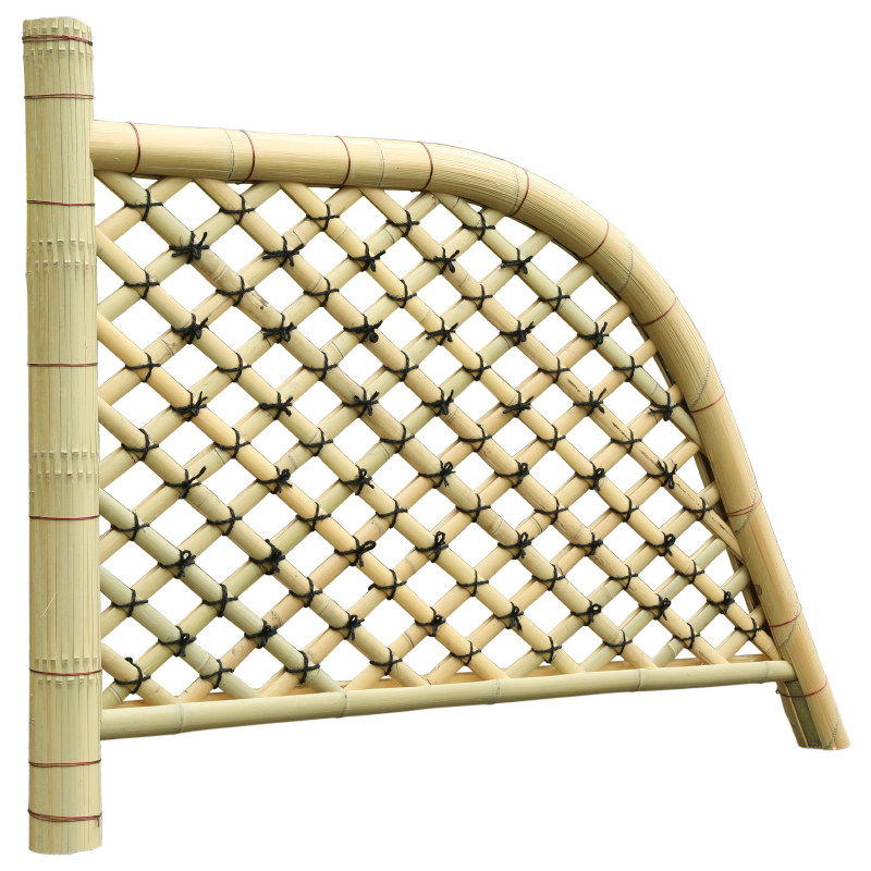 竹编制品围墙园林设计小花园竹子栅栏围栏户外院子装饰竹篱笆竹门