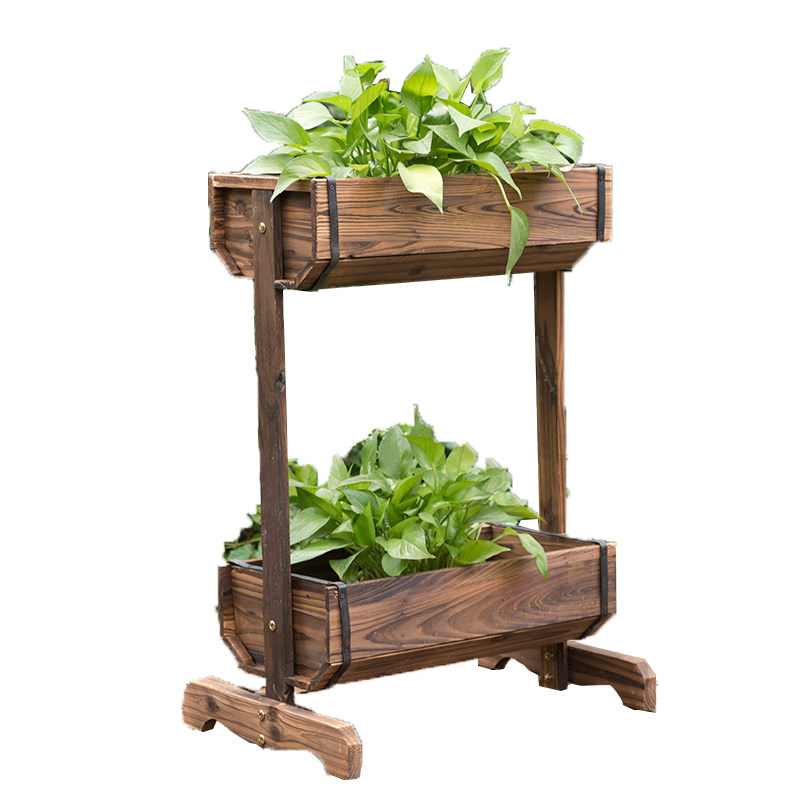 多层室内中式立体组合创意花槽高低双层花盆花盆