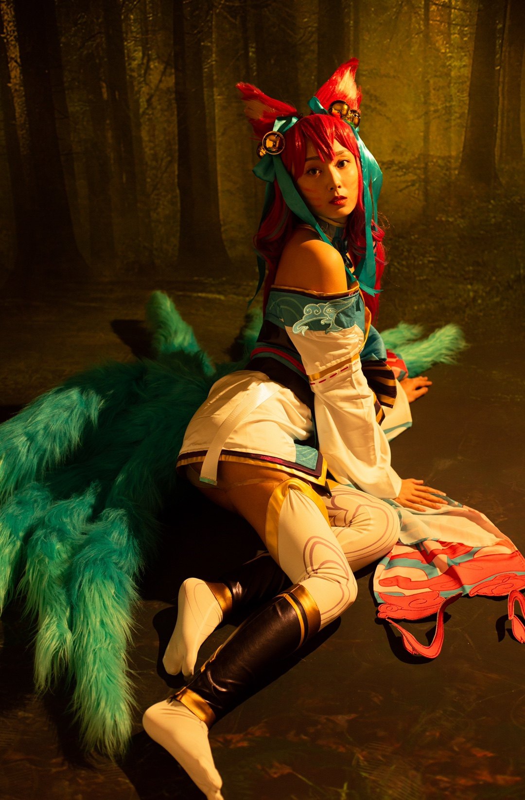 特价可凹可竖lol英雄联盟灵魂莲华阿狸九尾狐尾巴cosplay配件