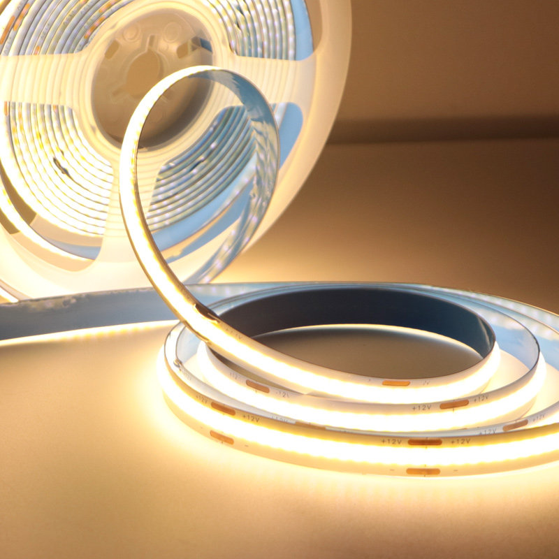 cob灯带低压自粘线形软灯条12v24v柜子橱柜客厅室内led灯带