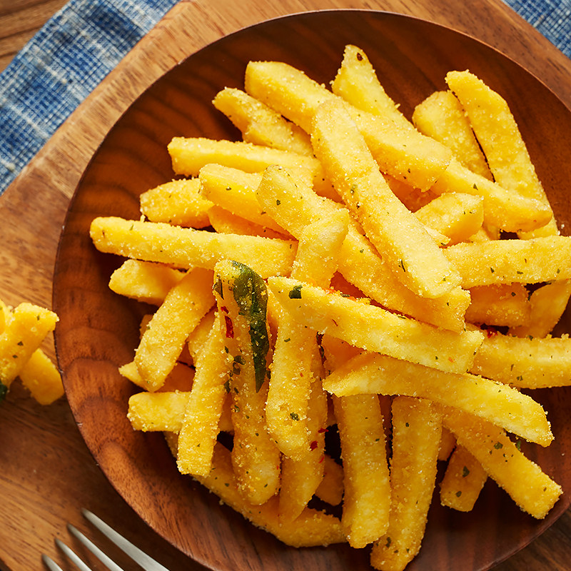 棒倍膨化食品咸蛋蛋黄薯条50g膨化食品