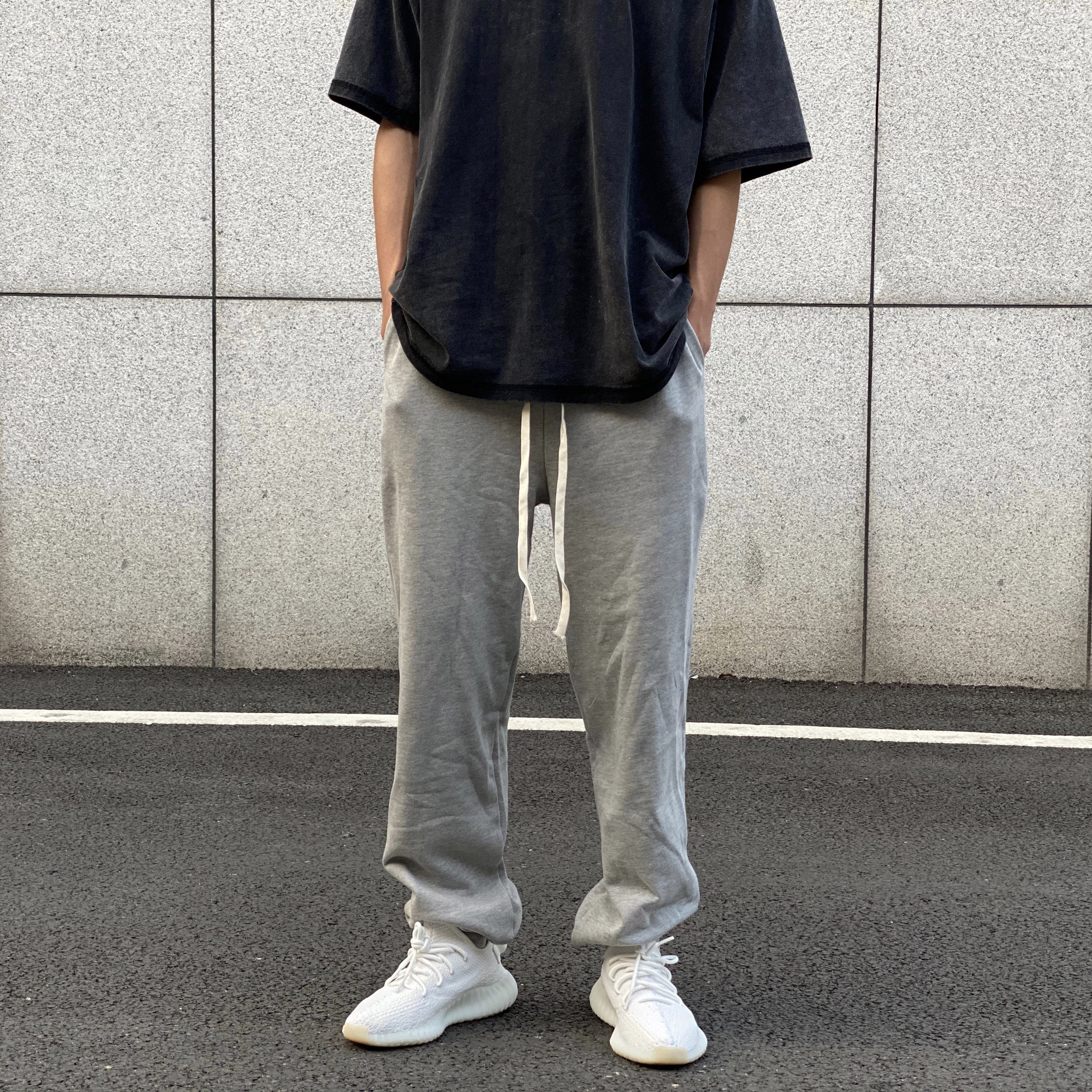 帮淘-a chock堆积感休闲裤宽松卫裤潮复古束脚潮woo专属垂感运动裤子