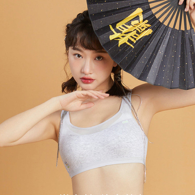 怡兰芬少女内衣钢圈女运运动防震跑步健身高中文胸
