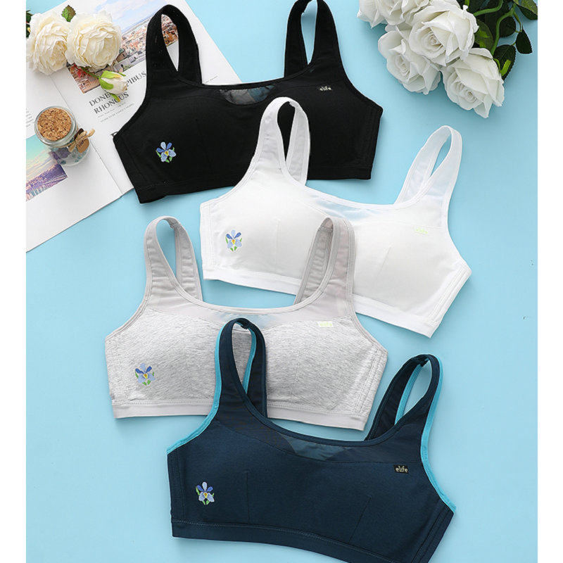 怡兰芬少女内衣钢圈女运运动防震跑步健身高中文胸