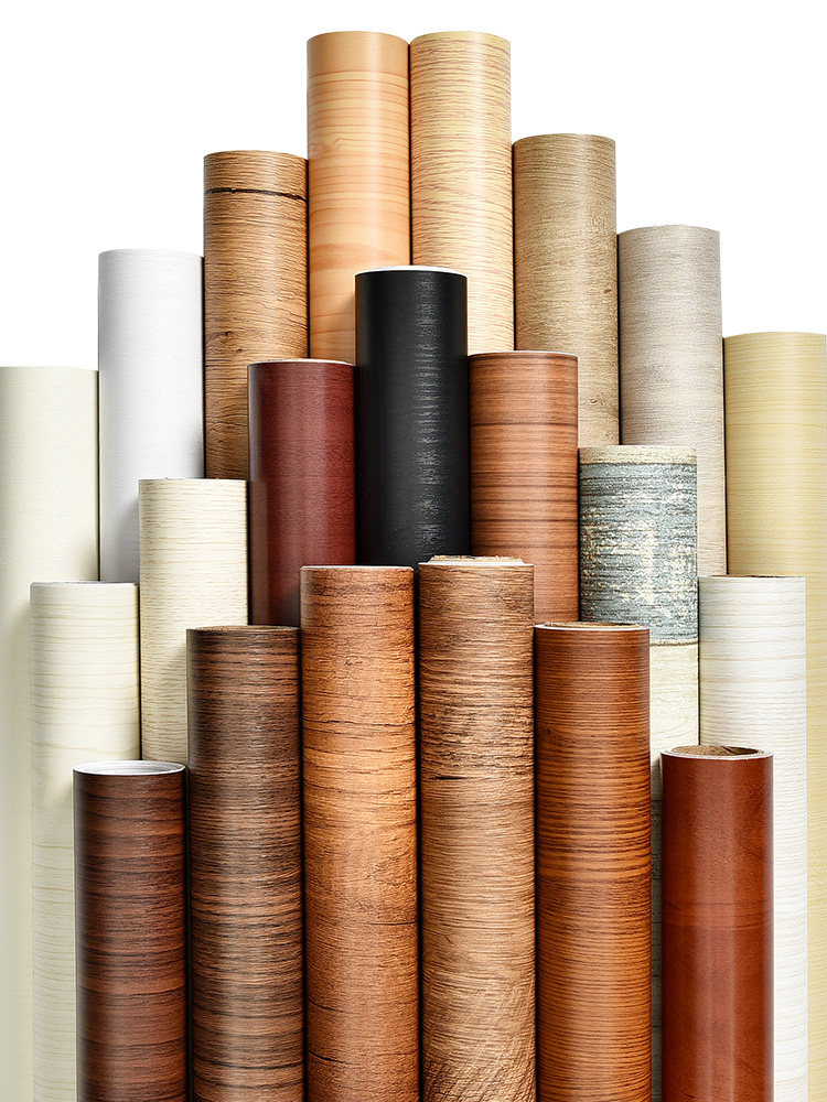 旧家具翻新桌面贴纸防水自粘木纹宿舍桌子改色贴膜书桌餐桌保护膜-寻