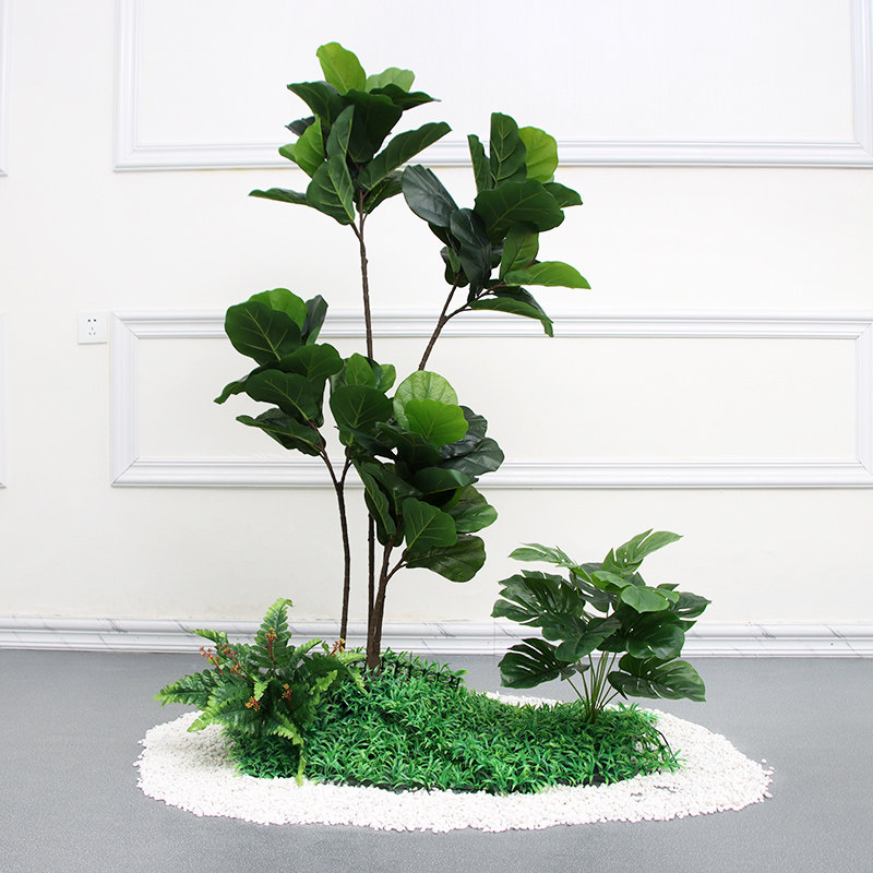 仿真绿植盆栽组合摆件大型室内商场装饰造景仿真绿植