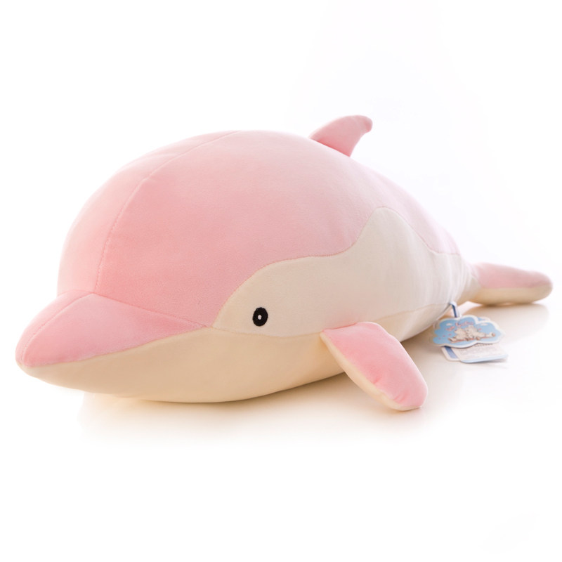 大号海豚公仔床上睡觉长条儿童抱枕
