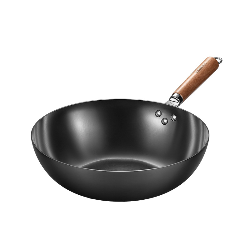 华帝铁锅炒锅家用炒菜菜锅老式燃气灶适用煤气灶炒锅