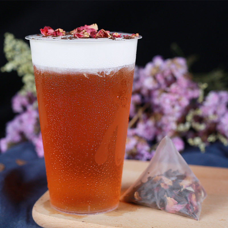 玫瑰普洱三角茶包袋泡茶奶茶奶盖原料组合花草茶组合型花茶