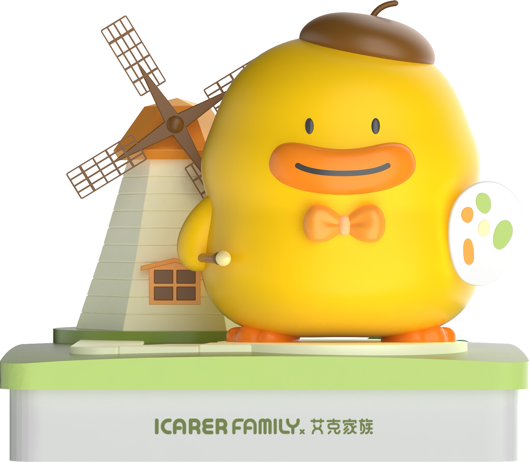 艾克家族环游世界盲盒小鸡哥手办手游创意摆件网红可爱潮玩少女心