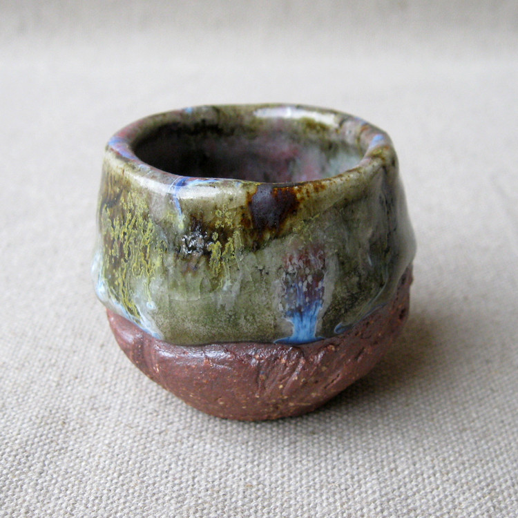 石工志野杯品茗茶杯玛瑙入釉手工功夫茶杯