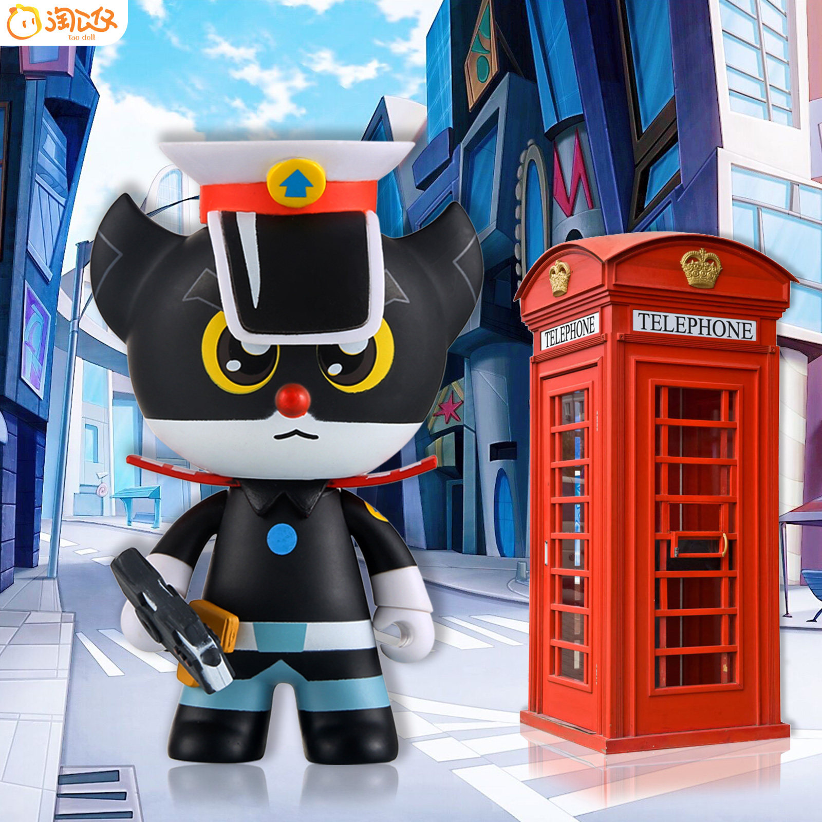美影国漫动画正版黑猫警长玩具儿童手办模型礼物潮玩盲盒