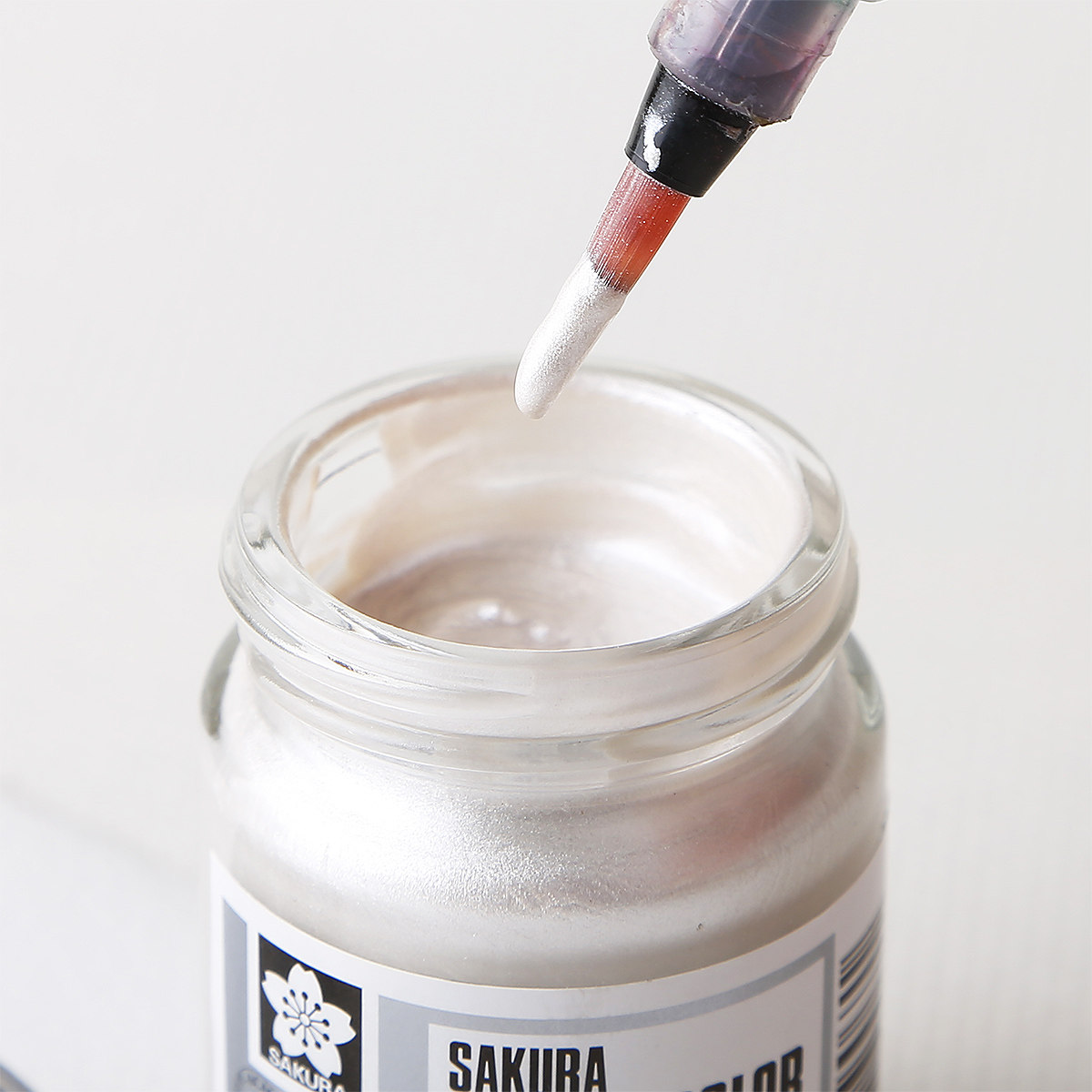 水粉日本樱花水粉画广告颜料金色银色脱胶彩色艺考水粉颜料