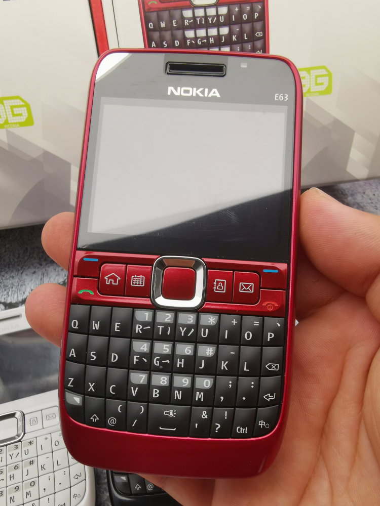 诺基亚红白合一三码库存e63全新商务机塞班键盘手机零