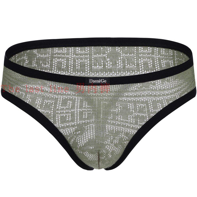 杜米国际男士低腰针织镂空透气丁字裤三角裤男内裤内裤