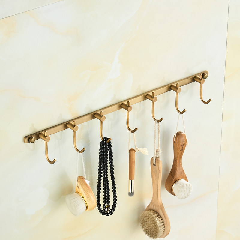 仿古挂衣钩排钩全毛巾挂钩欧式壁挂挂钩