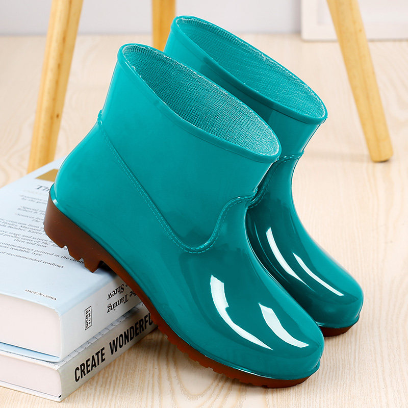 雨鞋防水短筒水鞋男士中帮厨房洗衣防滑雨靴雨鞋