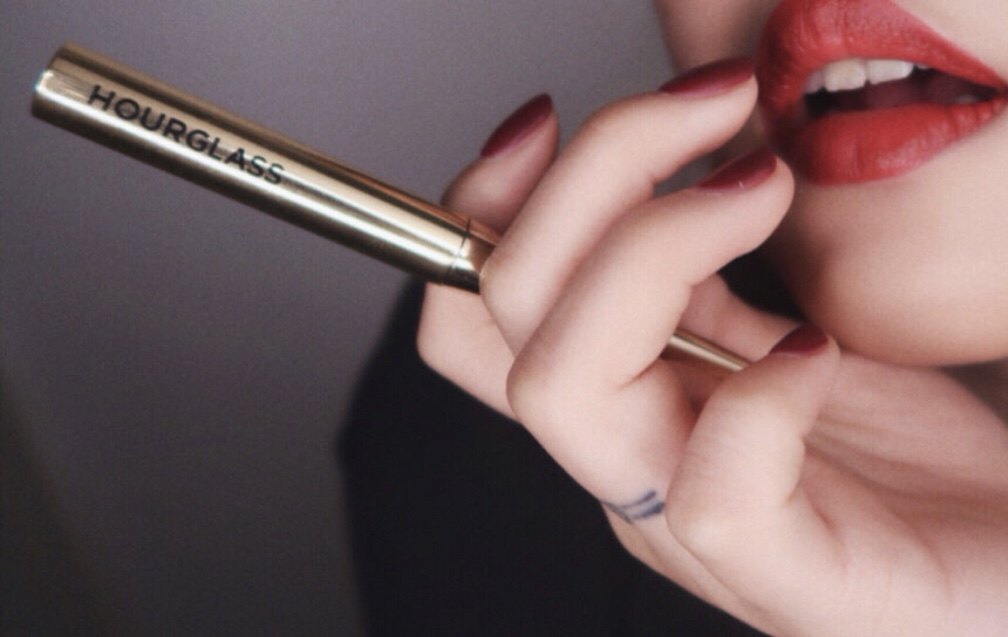 秋天红色李佳hourglass黄金烟管口红细管唇膏at唇膏