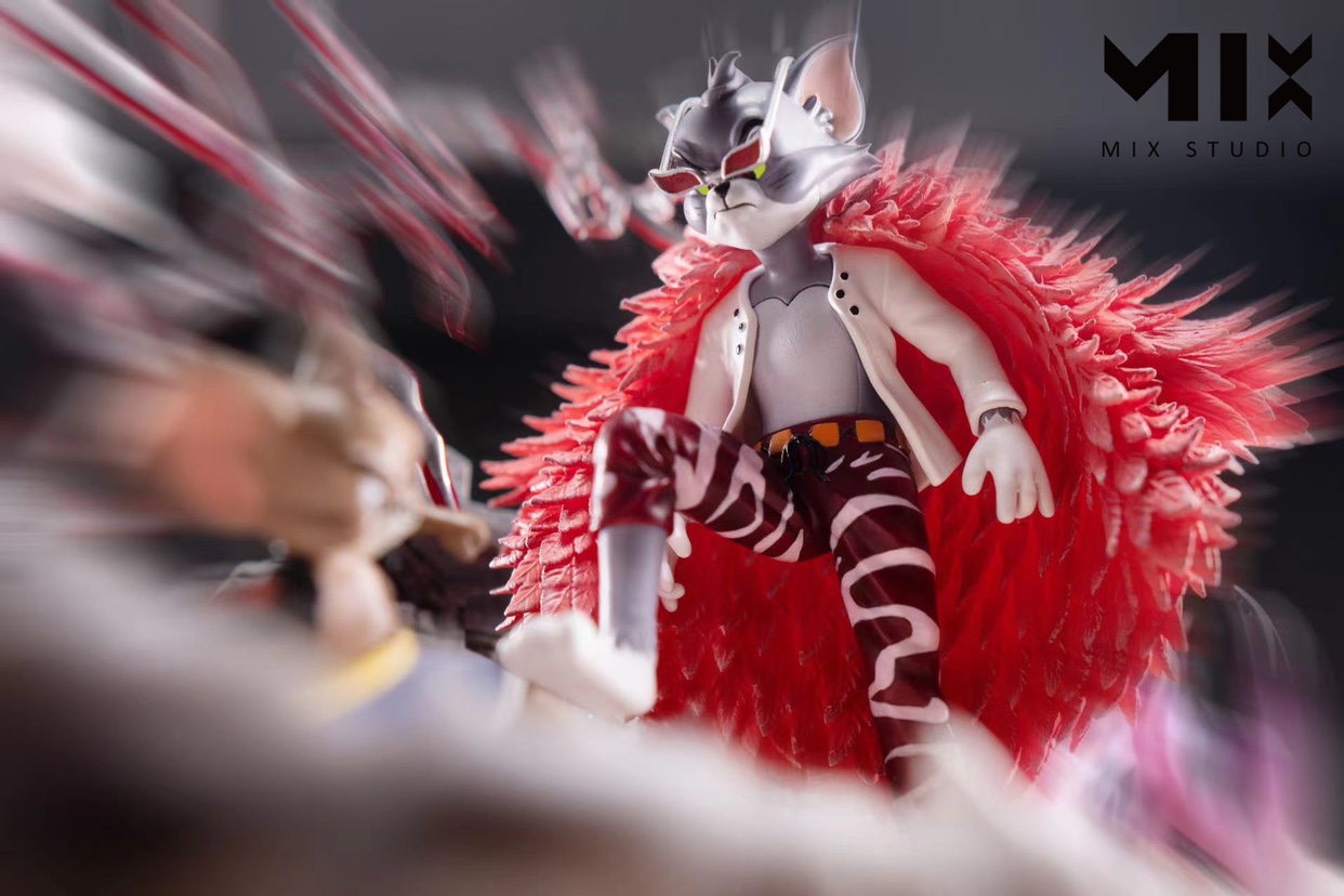 mixstudio海贼王猫和老鼠雷斯罗萨篇章经典打斗场景手办