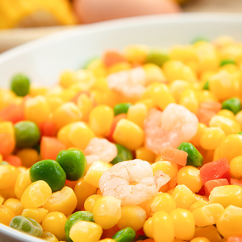 虾仁惠发什锦轻食三鲜玉米粒速冻豌豆炒饭早餐虾仁