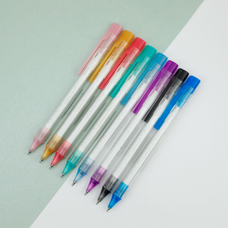 新品日用39笔芯g2可换黑色水笔按动办公考试中性笔