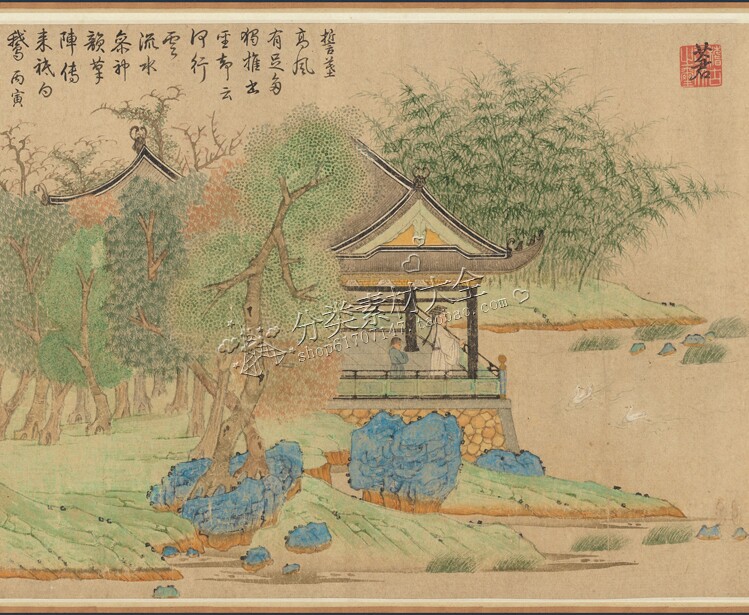 gyb7元钱王羲之观鹅图卷纸tif超高高清电子版国画设计素材