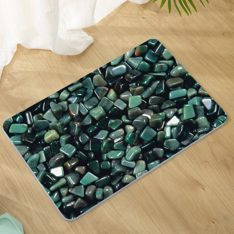 超大号硅藻泥脚垫卫浴硅藻土卫生间家用浴室防滑垫门口吸水地垫-mc母