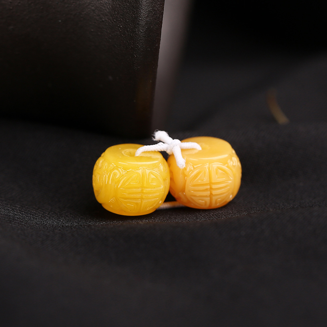 蜜蜡散珠单颗桶珠苹果珠苏工雕刻云纹手串男女配饰链单珠配珠原石