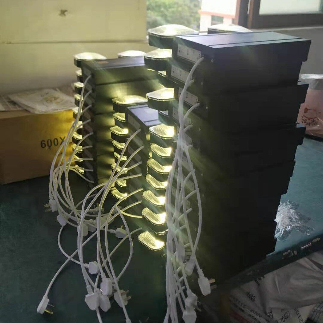 黑色金双头灯拉丝面板消防应急灯高档照明灯蓄电池应急灯