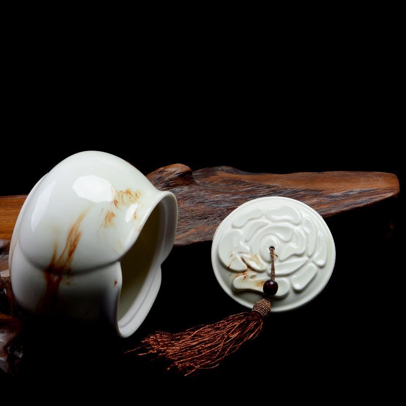 瓷韵东方茶叶罐茶叶包装礼品盒陶瓷便携储存罐密封茶叶罐