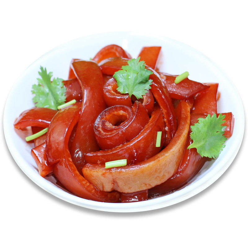 东思北_骨汤肉皮220克×3袋卤味水晶猪皮小吃零食下酒菜办公室