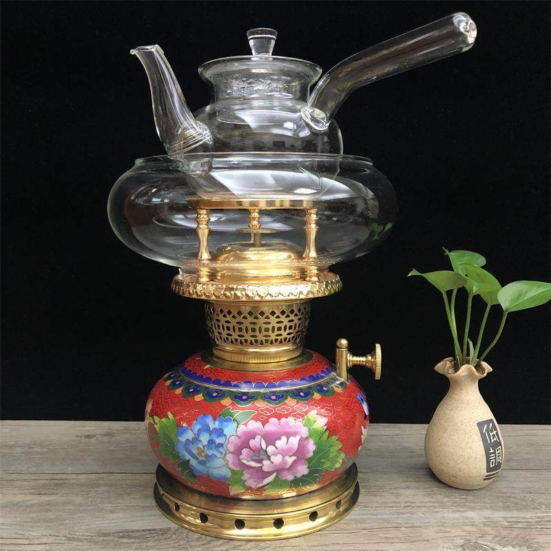 空气气灯茶炉茶灯潮阳棉城工夫工夫茶景泰蓝煮茶功夫茶具