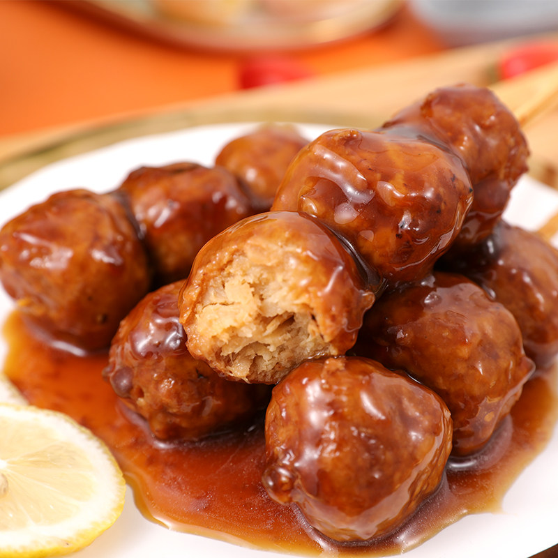 大成照烧脆骨丸子鸡肉丸日式鸡肉串挂汁脆骨丸711便利店罗森美食