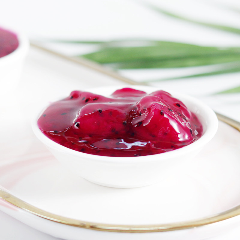 火龙果果酱盾皇罐头果肉颗粒水果奶茶甜品专用果酱