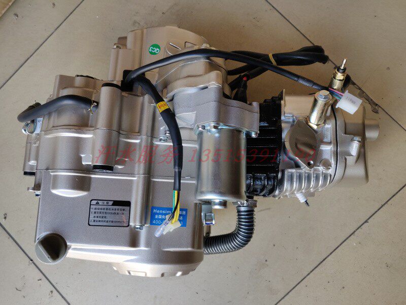 老年客篷三轮车恒胜130水冷发动机总成f130水冷王卧式水冷动力