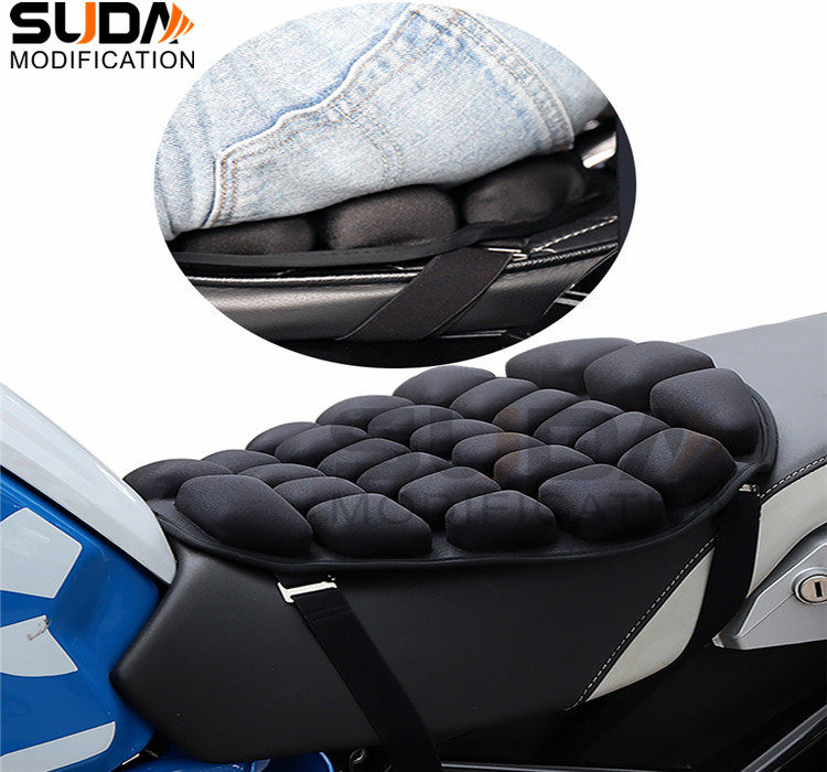 摩托车坐垫气囊充气减压隔热透气夏季越野长途摩托车坐垫