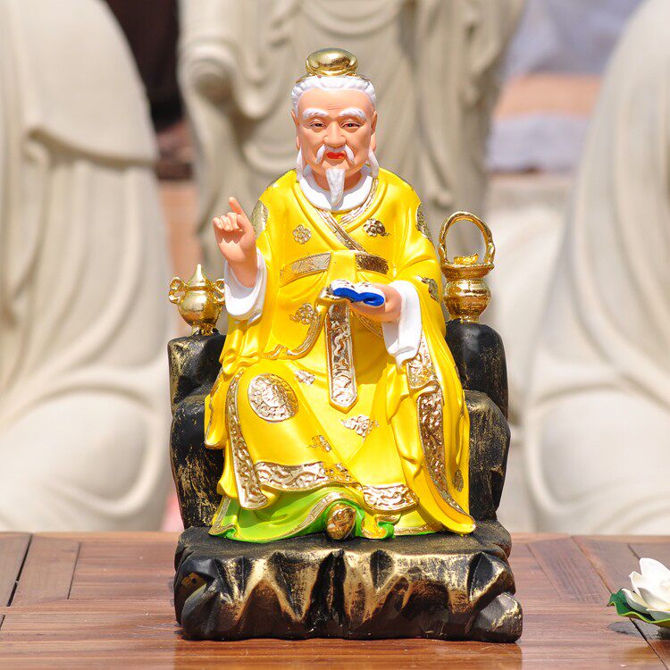 药王神像华佗孙思邈中药祖师树脂玻璃钢佛像坐虎摆件