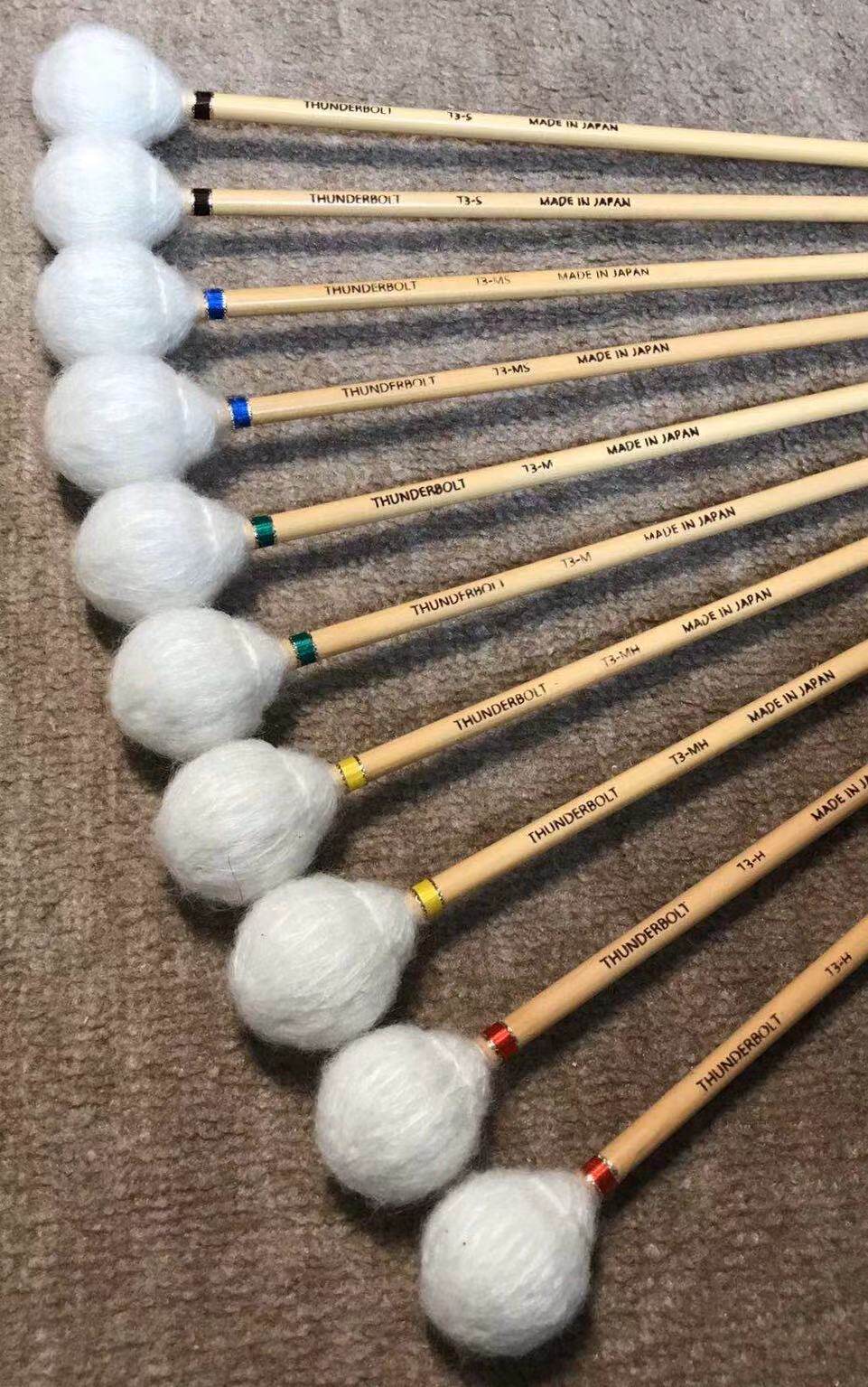 马林巴槌促销雷电thunderbolt日本t3mhmhms鼓棒