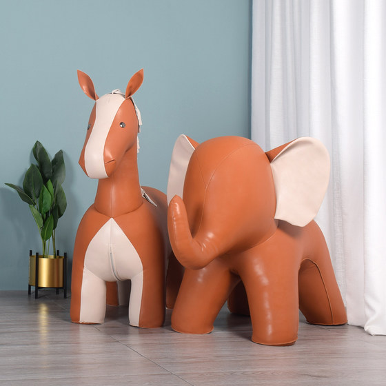Over large animal sitting stool home ornament jewelry leather elephant stool gorgeon giraffe he horse tiger sitting stool Over large animal sitting stool home ornament jewelry leather elephant stool gorgeon giraffe he horse tiger sitting stool