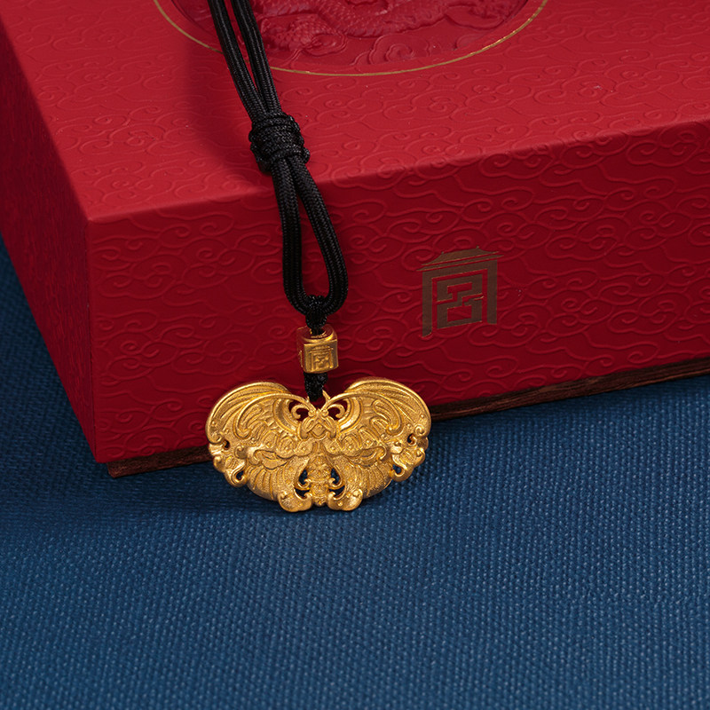 黄金故宫文创宫匠福运十朝十美系列项链吊坠颈饰