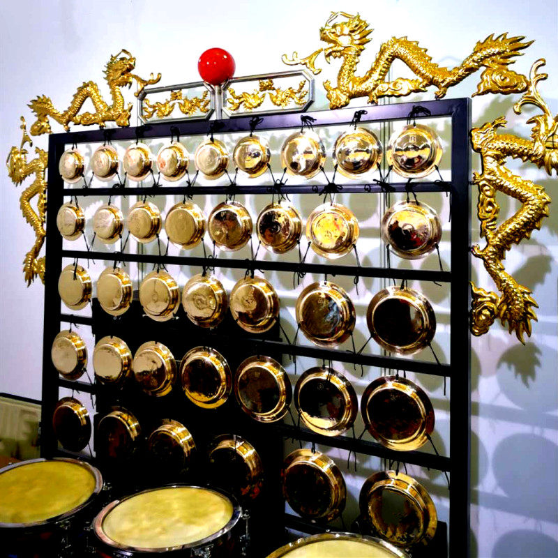 音云舟山锣云正规精品乐团专用定音小云锣带架云锣