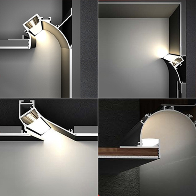 嵌入式回光槽灯线性铝灯槽客厅反光led线条无主灯过道吊顶洗墙灯