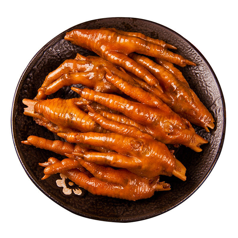 杨矮子卤鸡脚245g 湖南特产正宗香辣鸡爪大包卤味凤爪零食小吃