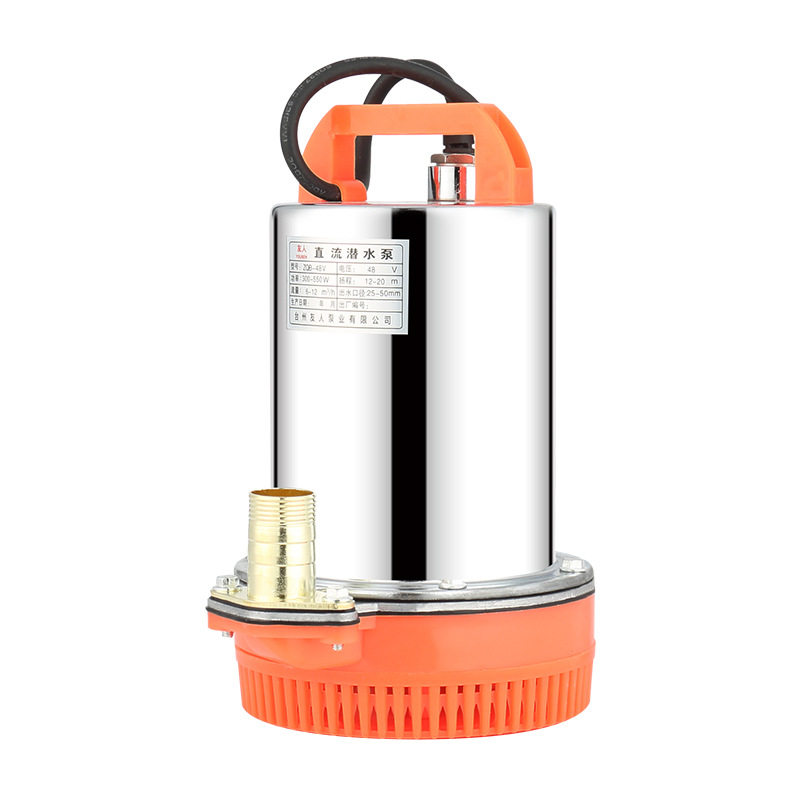 电瓶车直流潜水泵12v24v48v60v72v高杨程流量灌溉电动车抽水水泵水泵