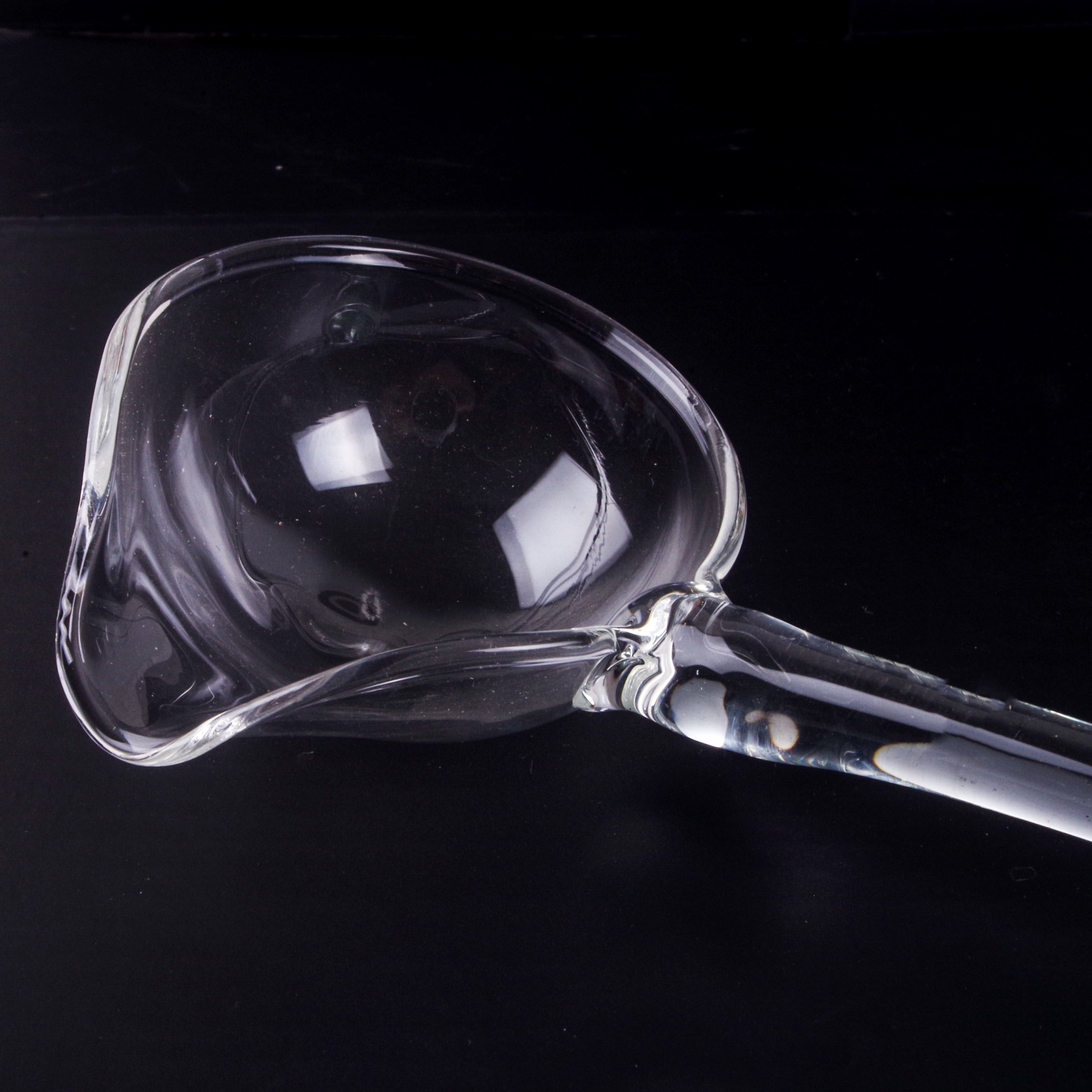 玻璃勺子长柄水晶耐热透明汤勺咖啡搅拌冰淇淋汤勺